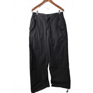 Saint Morta Mens Streetwear Black Full Leg Loose Fit Pant Pockets Drawstring Wa